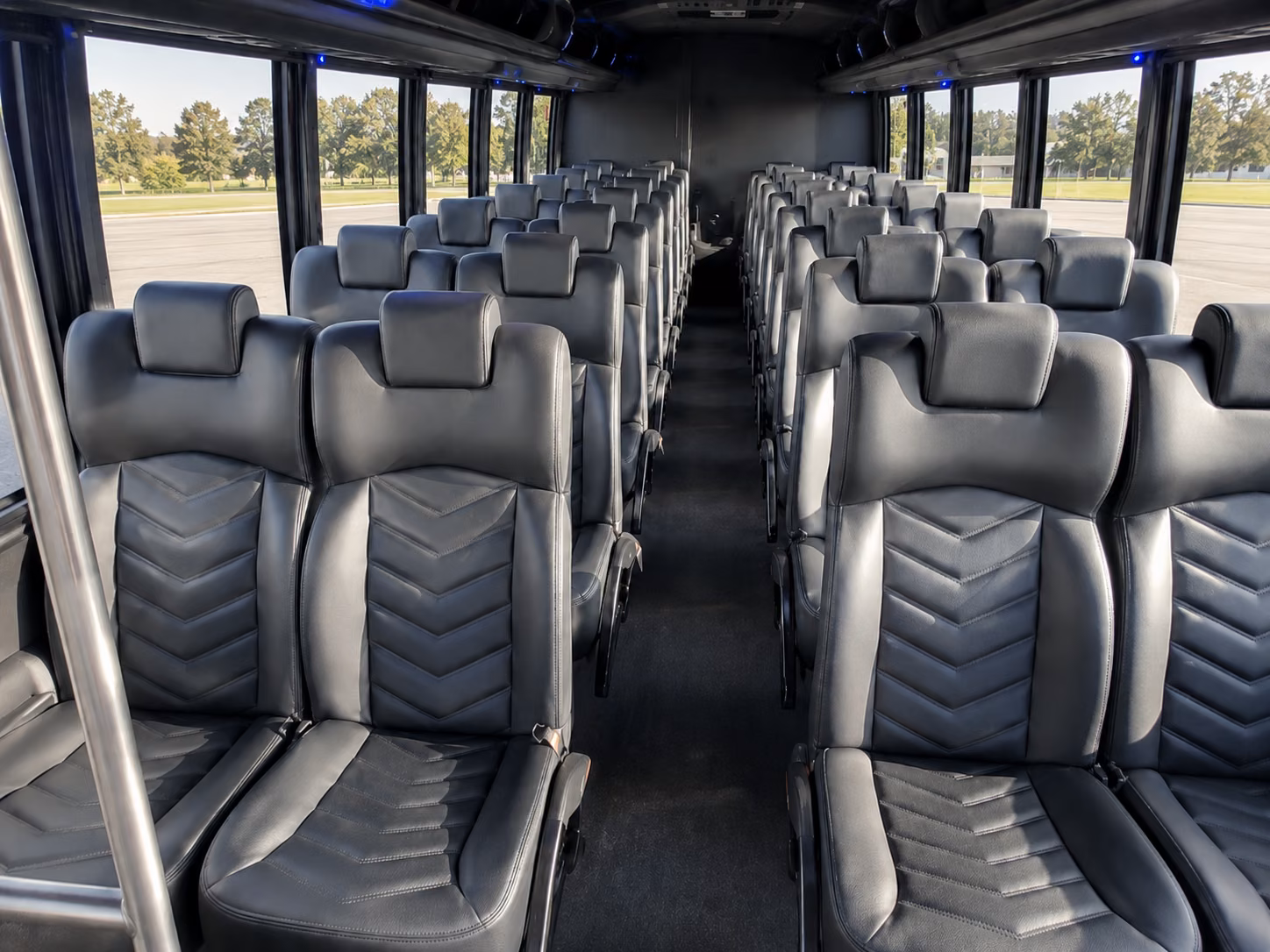 burbank 15 passenger minibus interior