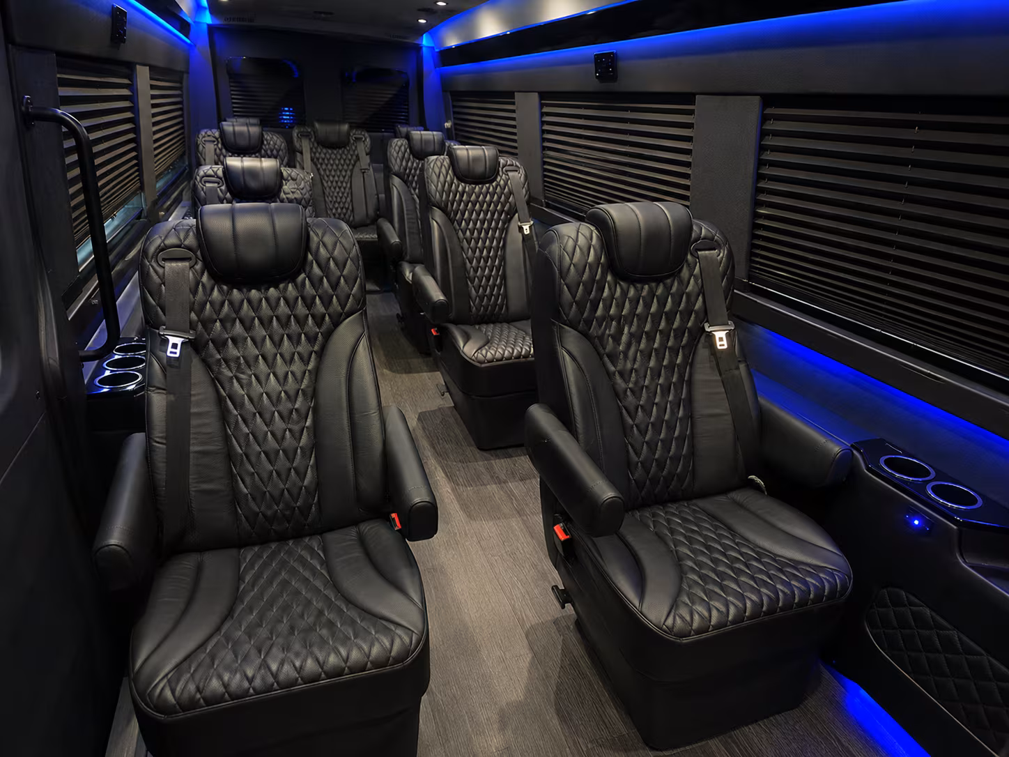 burbank employee transportation onboard seating