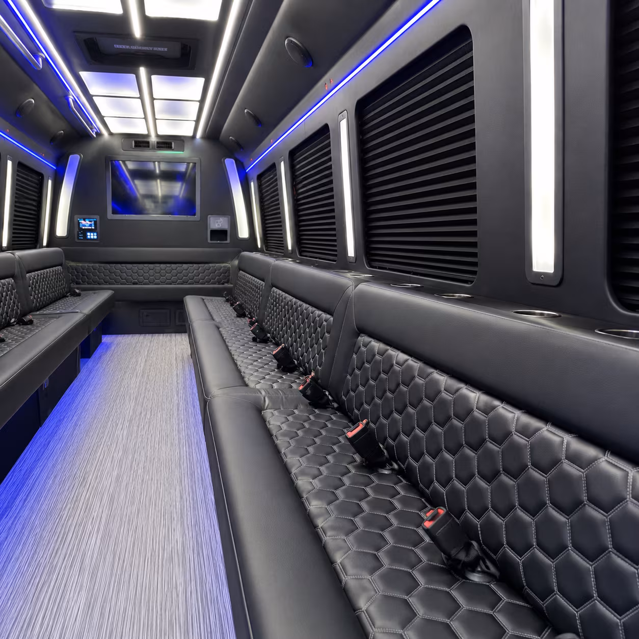 burbank party bus inside