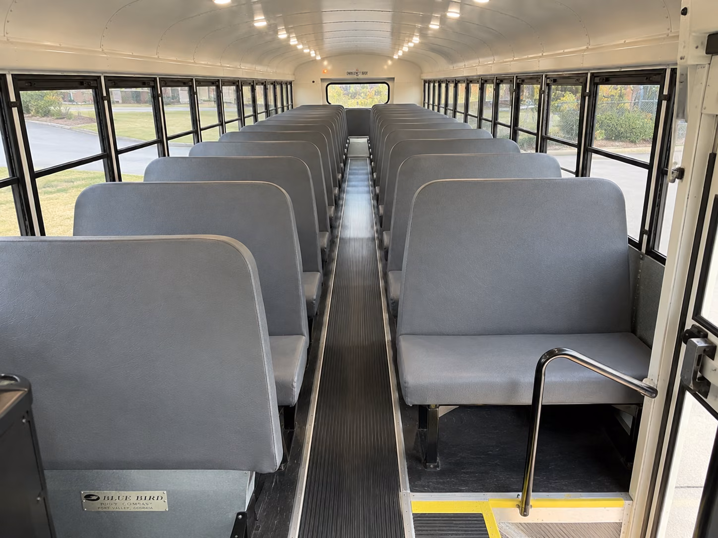 burbank school bus inside