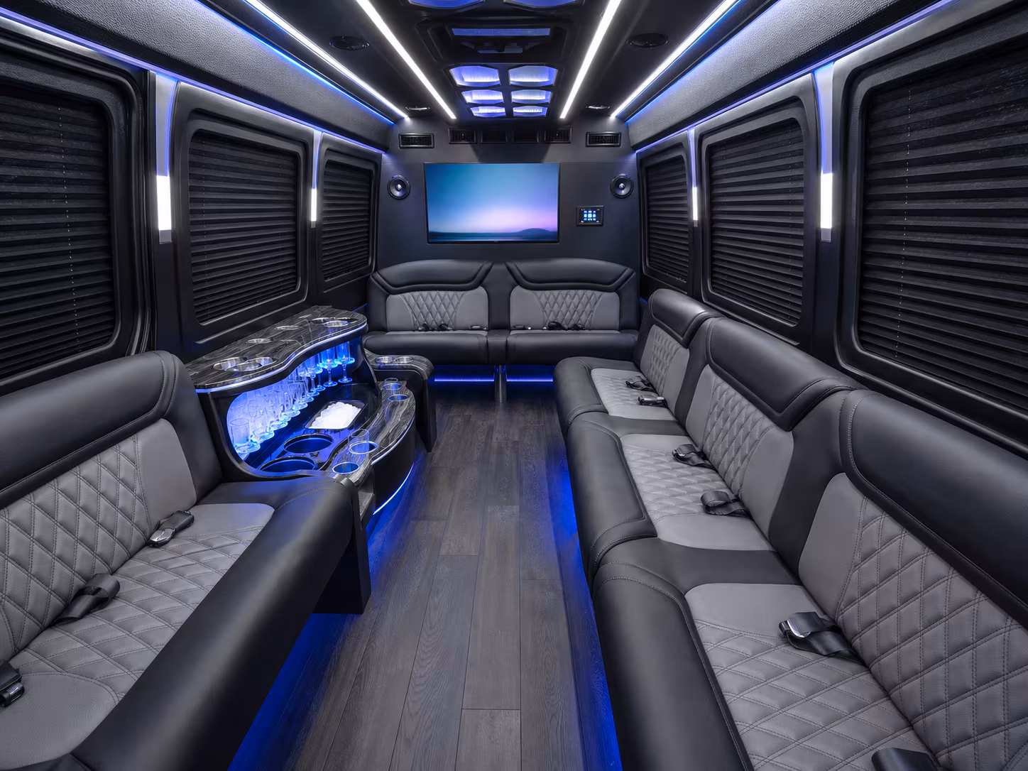 burbank sprinter limousine inside