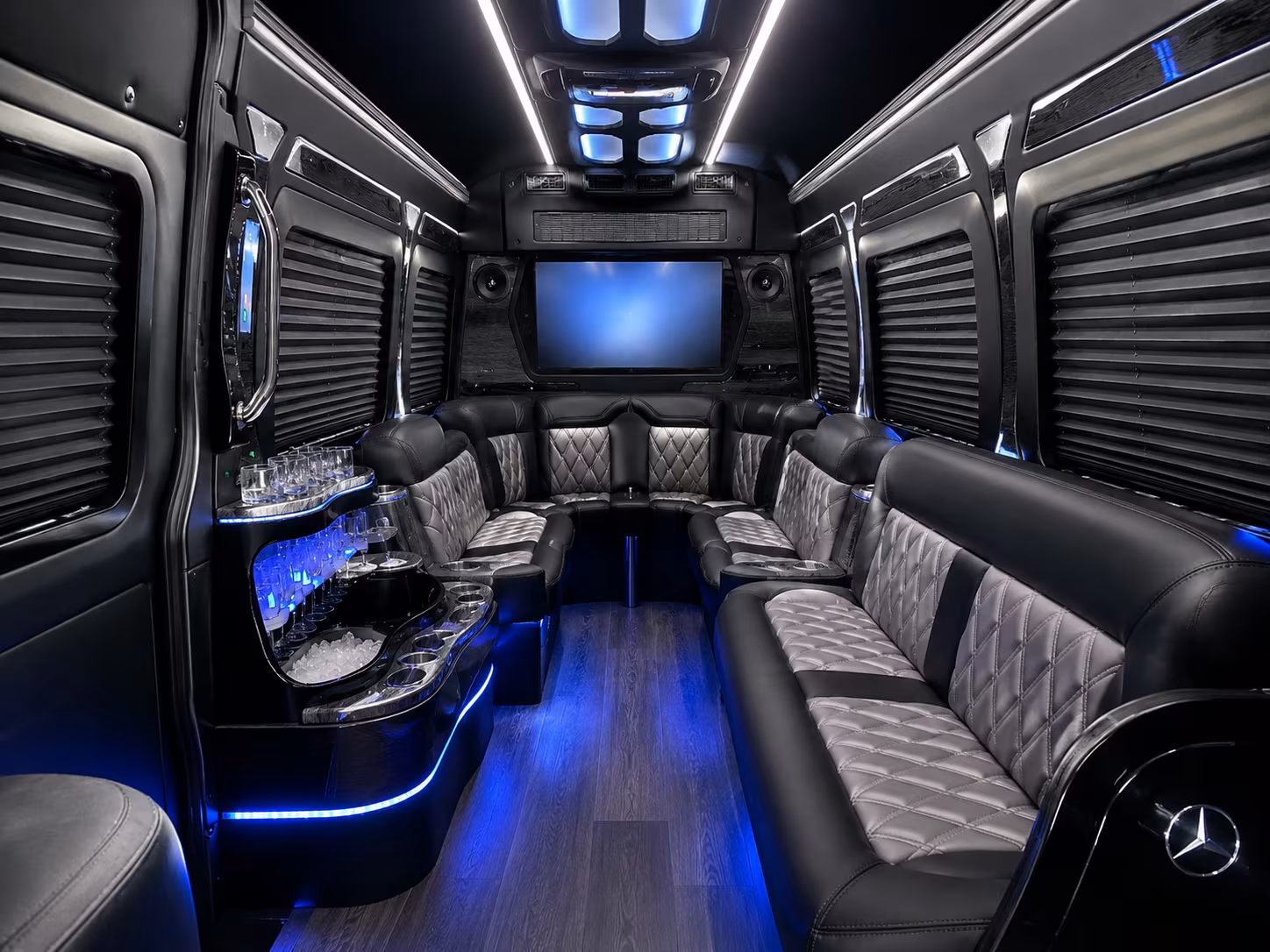 burbank sprinter limousine interior