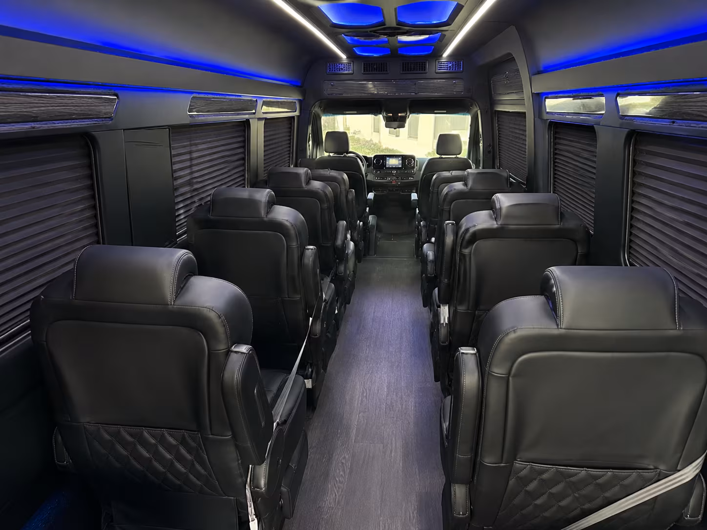 burbank sprinter van with driver inside