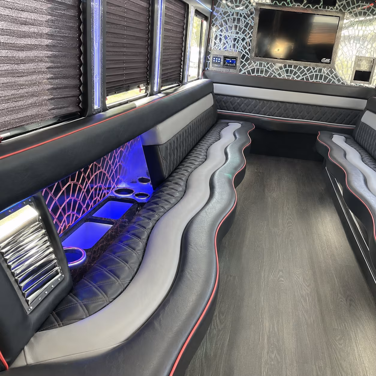night out on town burbank party bus rental